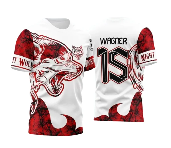 Camisa Interclasse Escolar Tema Lobo