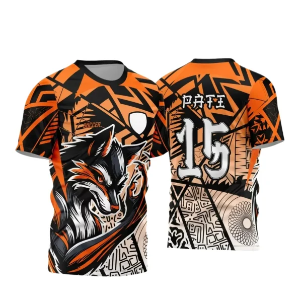 Arte Vetor - Camisa de Interclasse Laranja - Jogos Internos - Raposa - 2024 - 2025