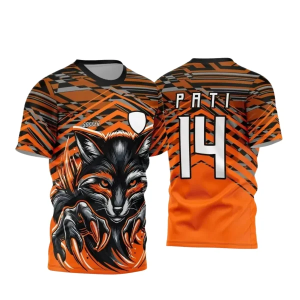 Arte Vetor - Camisa de Interclasse Laranja - Jogos Internos - Raposa - 2024 - 2025