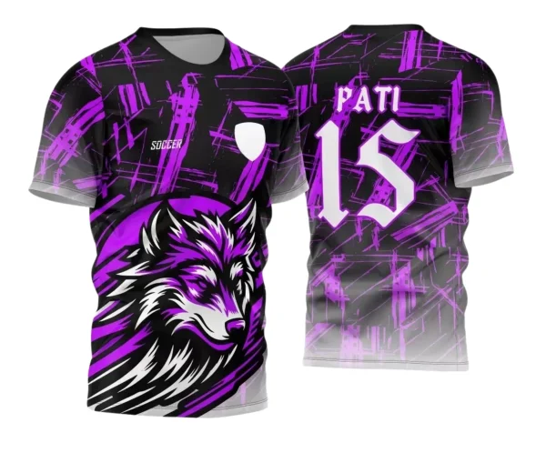 Camisa Interclasse Personalizada – Lobo Roxa