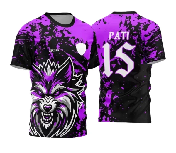 Camisa Interclasse Personalizada – Lobo Roxa