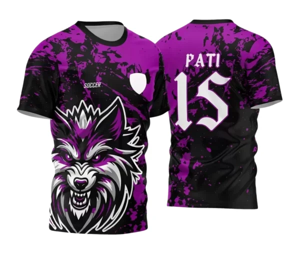 Camisa Interclasse Personalizada – Lobo Roxa