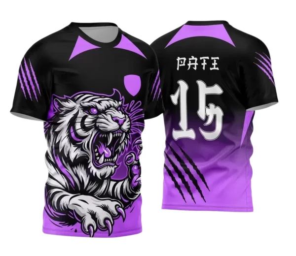 Camisa Interclasse Personalizada – Tigre Roxa