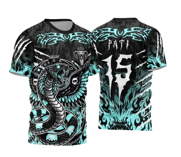 Camisa Interclasse – Cobra Caveiras | Doces Desenhos