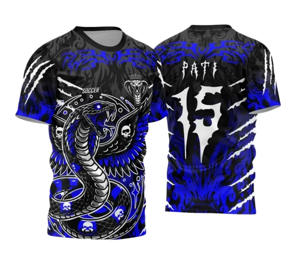 Camisa Interclasse – Cobra Caveiras | Doces Desenhos