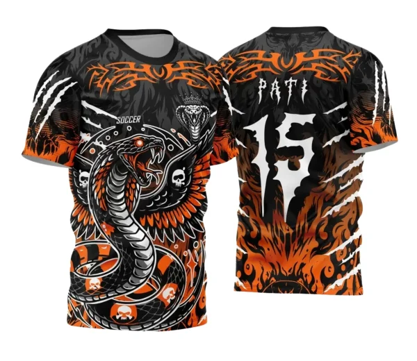 Camisa Interclasse – Cobra Caveiras | Doces Desenhos