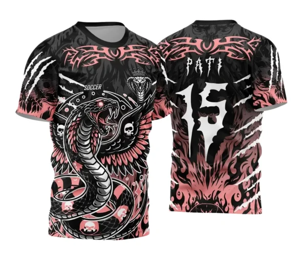 Camisa Interclasse – Cobra Caveiras | Doces Desenhos