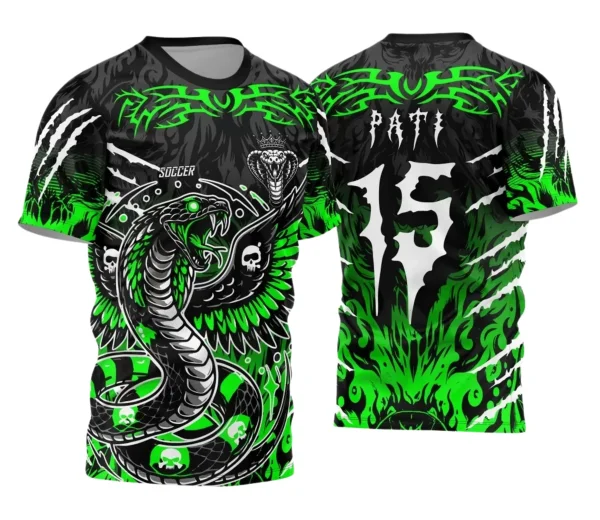 Camisa Interclasse – Cobra Caveiras | Doces Desenhos