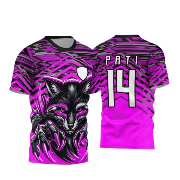 Arte Vetor - Camisa de Interclasse Rosa - Jogos Internos - Raposa - 2024 - 2025