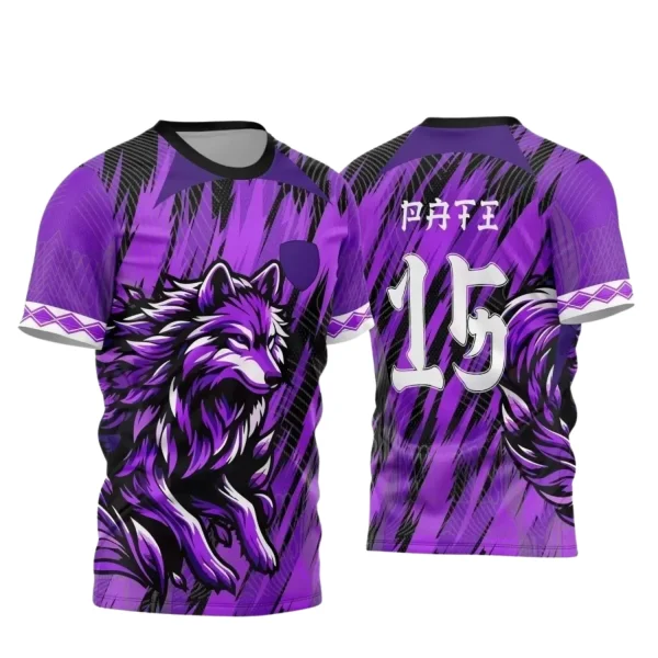 Arte Vetor - Camisa de Interclasse Roxa - Jogos Internos - Raposa - 2024 - 2025