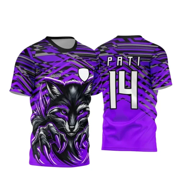 Arte Vetor - Camisa de Interclasse Roxa - Jogos Internos - Raposa - 2024 - 2025