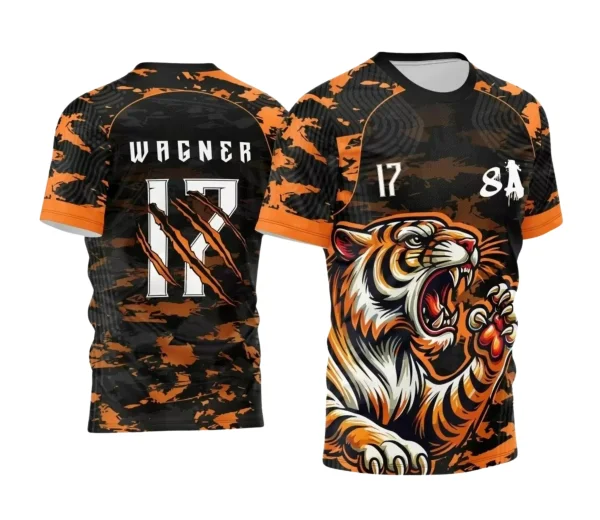 Camisa Interclasse Escolar Tema Tigre