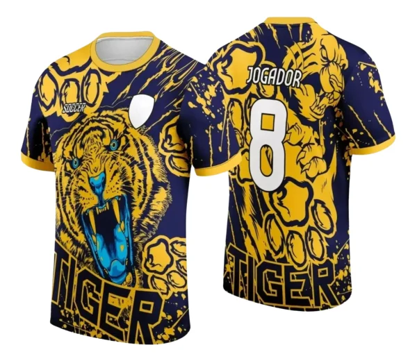 Camisa Interclasse Escolar Tema Tigre
