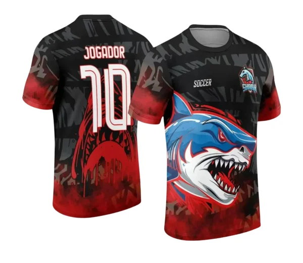 Camisa Interclasse Escolar Tema Tubarão