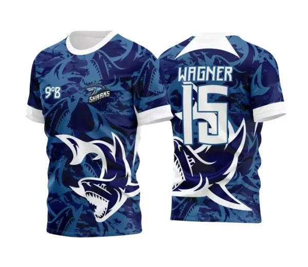 Camisa Interclasse Escolar Tema Tubarão