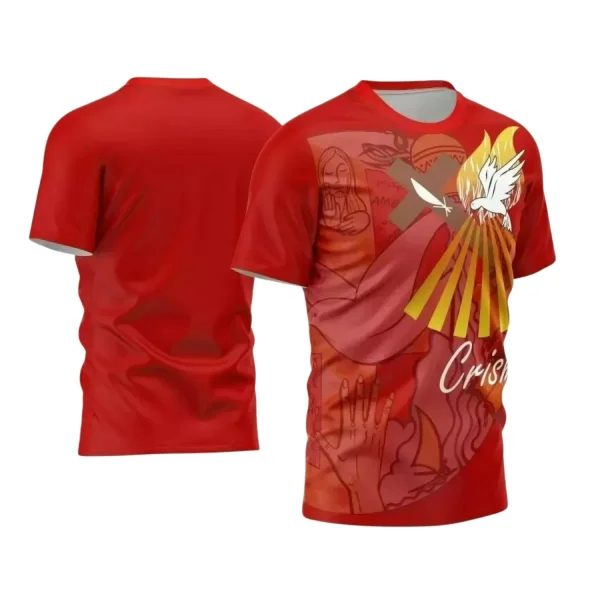 Arte Vetor - Camiseta Crisma - Religião - Crisma Divino Espírito Santo - 2024 - 2025