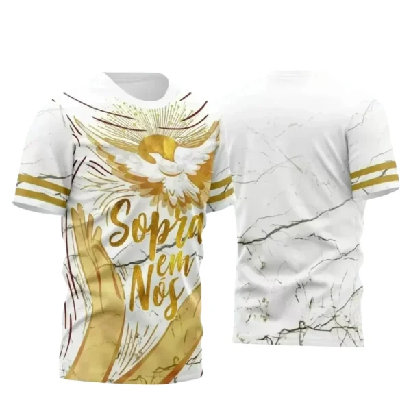 Arte Vetor - Camiseta Crisma - Religião - Crisma Divino Espírito Santo - 2024 - 2025