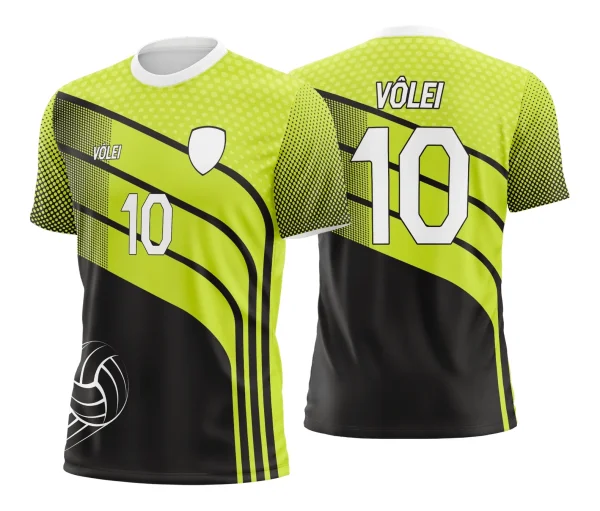 Arte Vetor Camiseta Esportiva  - Camiseta de Vôlei 2025 