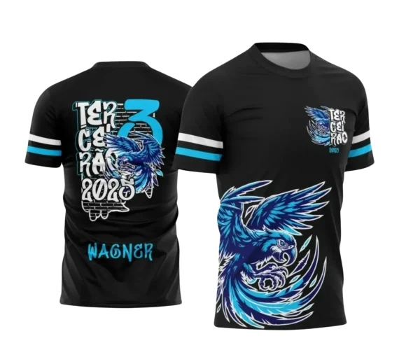 Arte Vetor para Camiseta Escolar – Terceirão: Arara Azul