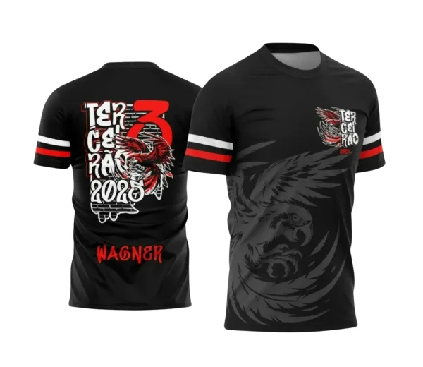 Arte Vetor para Camiseta Escolar – Terceirão: Arara Vermelha