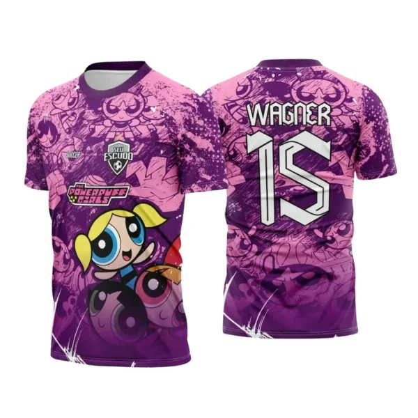 Camisa de Interclasse Meninas Superpoderosas Personalizada