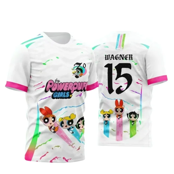 Camisa de Interclasse Meninas Superpoderosas Personalizada