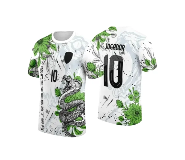 Camiseta Interclasse com Estampa de Cobra – Arte Digital