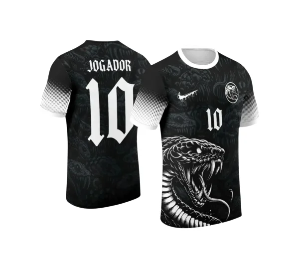 Camiseta Interclasse com Estampa de Cobra – Arte Digital