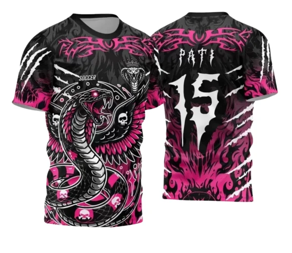 Camiseta Interclasse com Estampa de Cobra – Arte Exclusiva