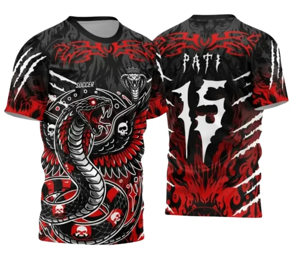 Camiseta Interclasse com Estampa de Cobra – Arte Exclusiva