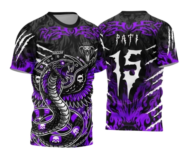 Camiseta Interclasse com Estampa de Cobra – Arte Exclusiva