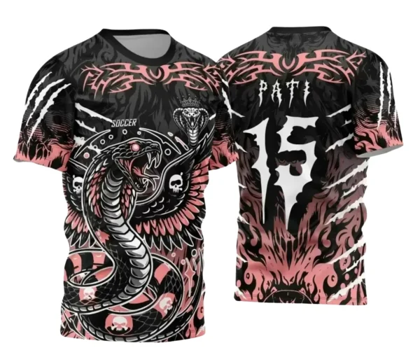 Camiseta Interclasse com Estampa de Cobra – Arte Exclusiva