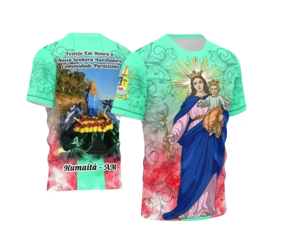 Camiseta Nossa Senhora Auxiliadora 2025 – Religião e Fé