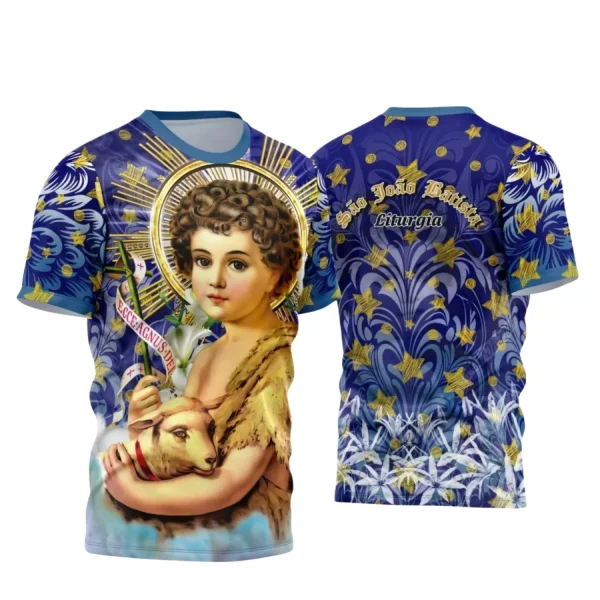 Camiseta São João Batista 2025 – Arte e Religião em Foco