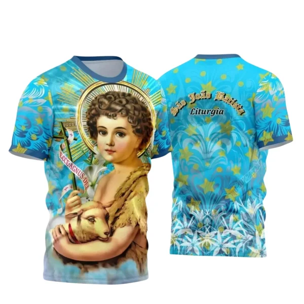 Camiseta São João Batista 2025 – Arte e Religião em Foco