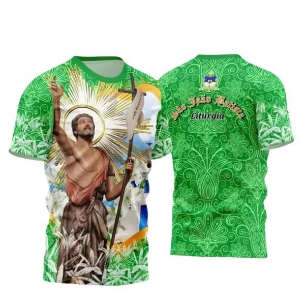 Camiseta São João Batista 2025 – Arte e Religião em Foco