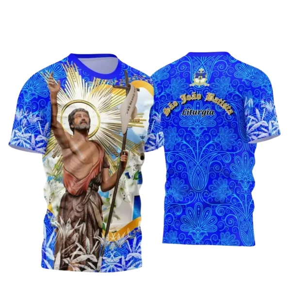 Camiseta São João Batista 2025 – Arte e Religião em Foco