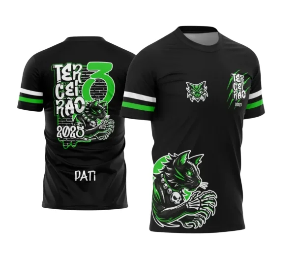 Camiseta Terceirão – Arte Vetor Gatinho 2025