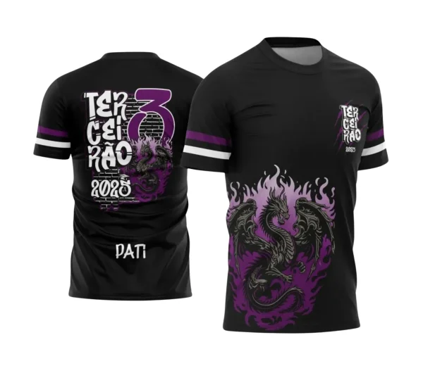 Camiseta Terceirão Dragão 2025 com Estampa Escolar Irada