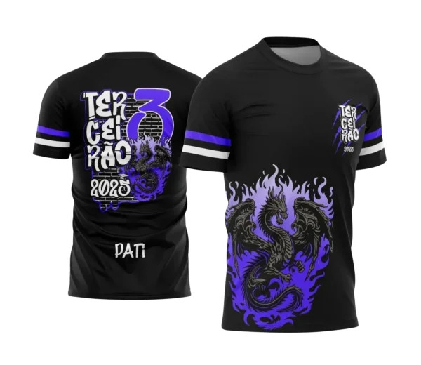 Camiseta Terceirão Dragão 2025 com Estampa Escolar Irada