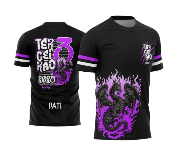 Camiseta Terceirão Dragão 2025 com Estampa Escolar Irada