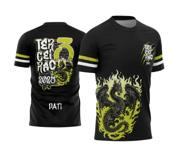 Camiseta Terceirão Dragão 2025 com Estampa Escolar Irada