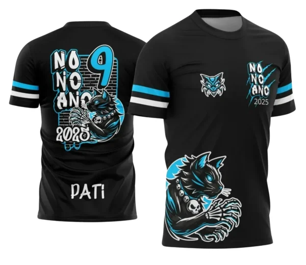 Camiseta Escolar 9º Ano Tema Gatinho | Doces Desenhos