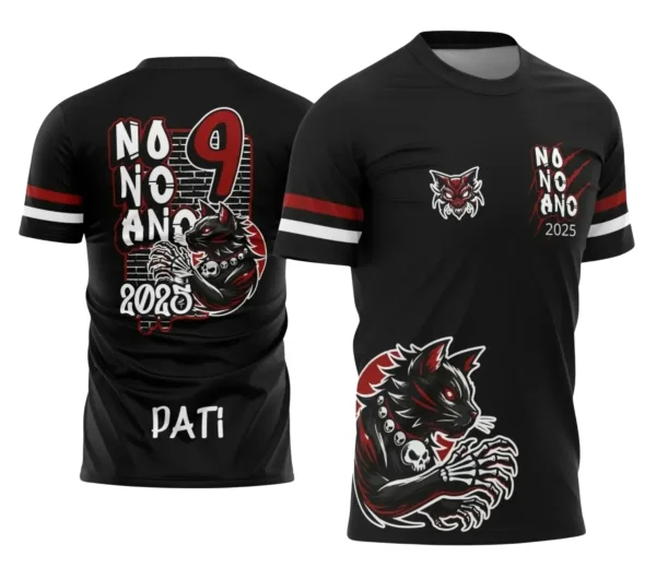 Camiseta Escolar 9º Ano Tema Gatinho | Doces Desenhos