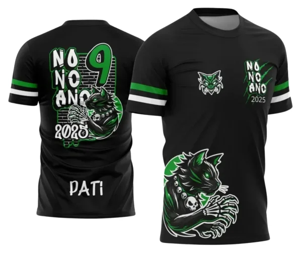 Camiseta Escolar 9º Ano Tema Gatinho | Doces Desenhos