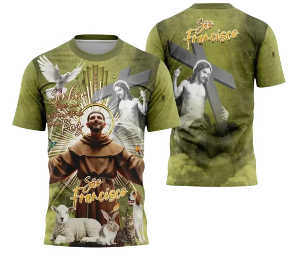 Camiseta Religiosa São Francisco 
