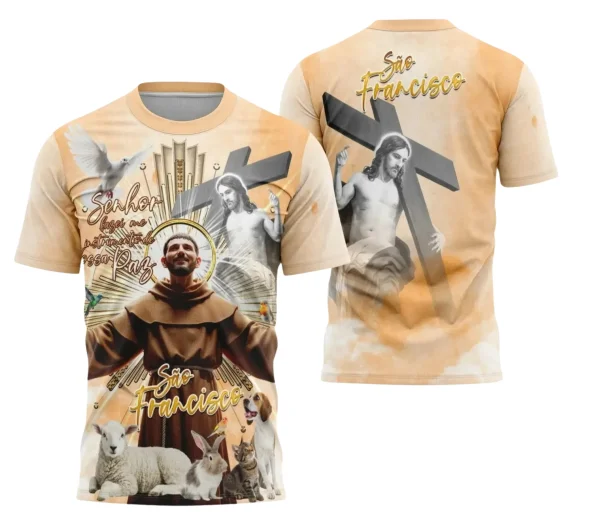 Camiseta Religiosa São Francisco 
