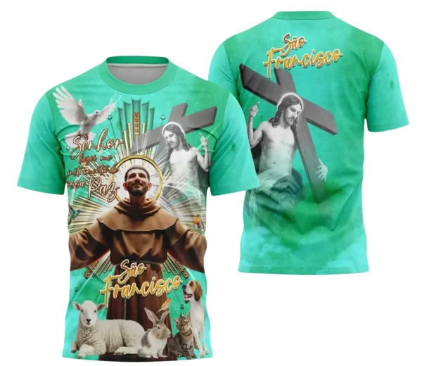 Camiseta Religiosa São Francisco 