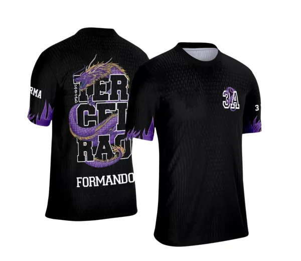 Estampa Camiseta Escolar – Formandos – Concluintes – Terceirão 2025 – Dragão