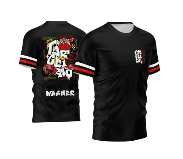 Estampa Camiseta Escolar Preta – Formandos – Concluintes – Terceirão - Pantera Vermelha